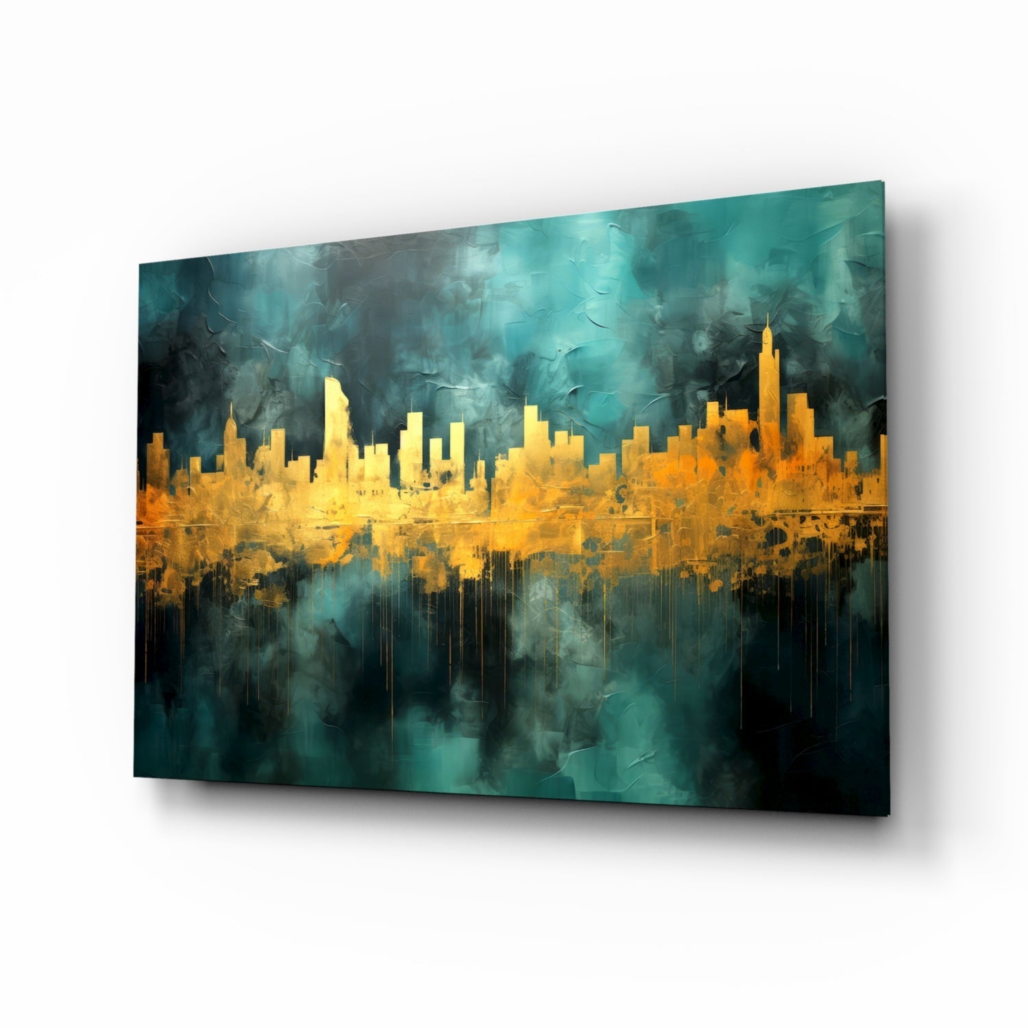 City Silhouette Glass Wall Art || Designer Collection.
