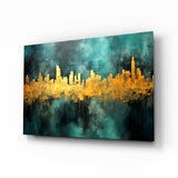 City Silhouette Glass Wall Art || Designer Collection.
