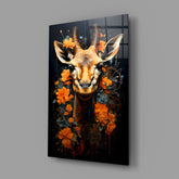 Deer Glass Wall Art || Designer Collection.