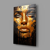 Golden Melt Glass Wall Art || Designer Collection.