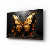 Golden Butterfly Glass Wall Art || Designer Collection.