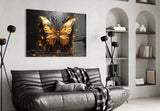 Golden Butterfly Glass Wall Art || Designer Collection.
