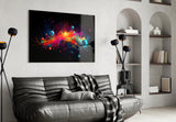 Colors of Space Glass Wall Art || Designer Collection.