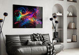 Colors of Space Glass Wall Art || Designer Collection.