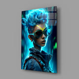Cyberpunk Glass Wall Art || Designer Collection.