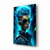 Cyberpunk Glass Wall Art || Designer Collection.