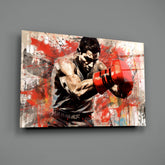 Boxing Glass Wall Art || Designer Collection.