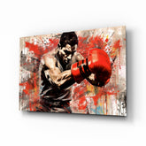 Boxing Glass Wall Art || Designer Collection.