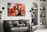 Boxing Glass Wall Art || Designer Collection.