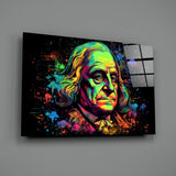 Benjamin Franklin Glass Wall Art || Designer Collection.