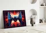 Tie Fighter Glass Wall Art || Designer Collection.