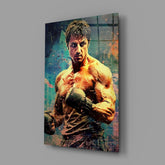 Fighter Glass Wall Art || Designer Collection.