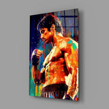 Fighter Glass Wall Art || Designer Collection.