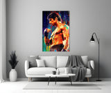 Fighter Glass Wall Art || Designer Collection.
