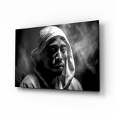 Tupac Glass Wall Art || Designer Collection.