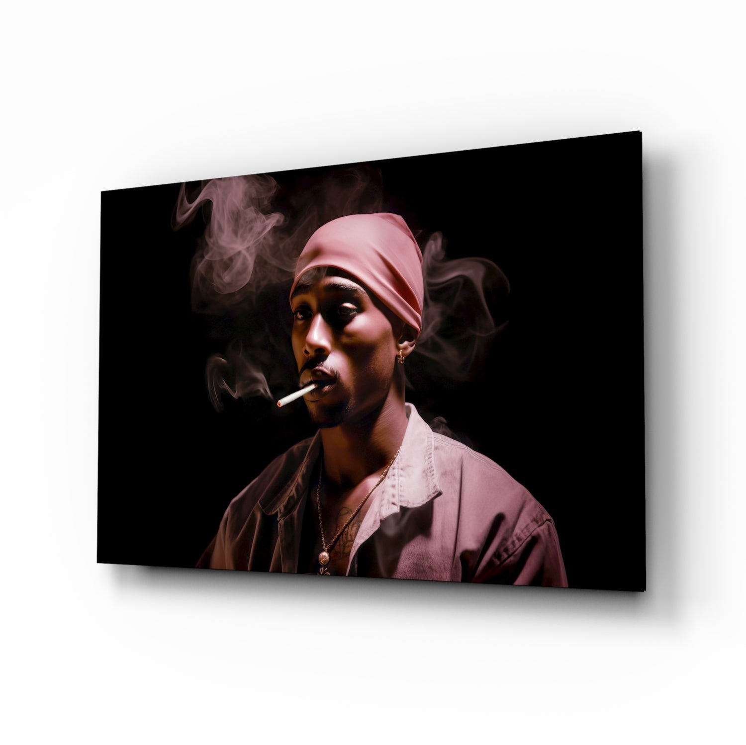 Tupac Glass Wall Art || Designer Collection.