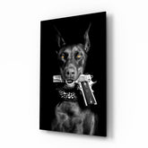Gun Dog Glass Wall Art || Designer Collection.