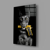 Gun Dog Glass Wall Art || Designer Collection.