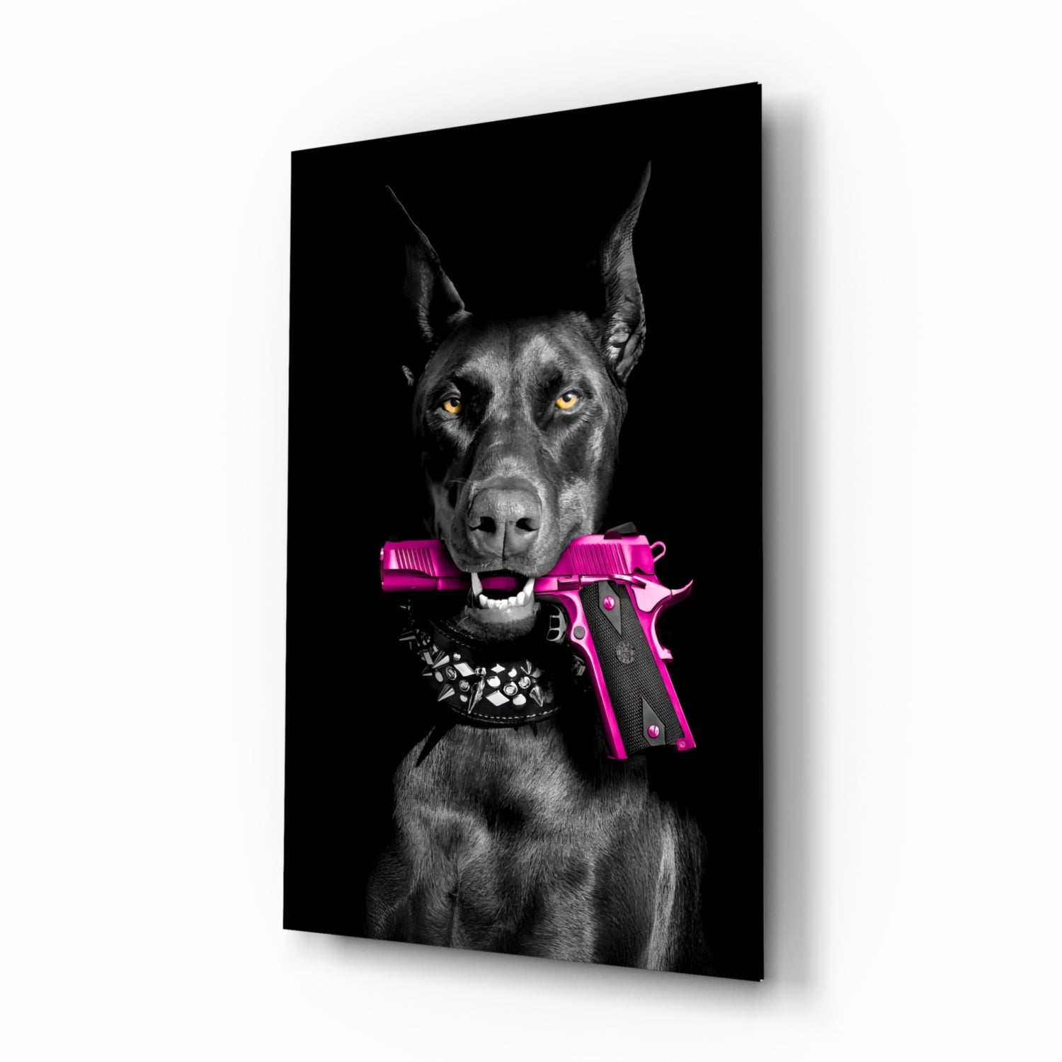 Gun Dog Glass Wall Art || Designer Collection.