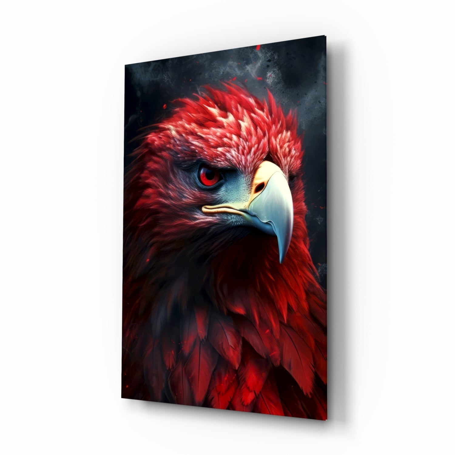 Red Eagle Glass Wall Art|| Designer's Collection.