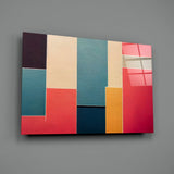 Rectangles Glass Wall Art|| Designer's Collection.