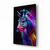 Zebra Glass Wall Art|| Designer's Collection.