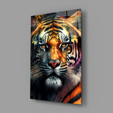 Face of the Tiger Glass Wall Art|| Designer's Collection.