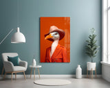 Bird Vogue Glass Wall Art|| Designer's Collection.
