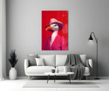 Bird Vogue Glass Wall Art|| Designer's Collection.