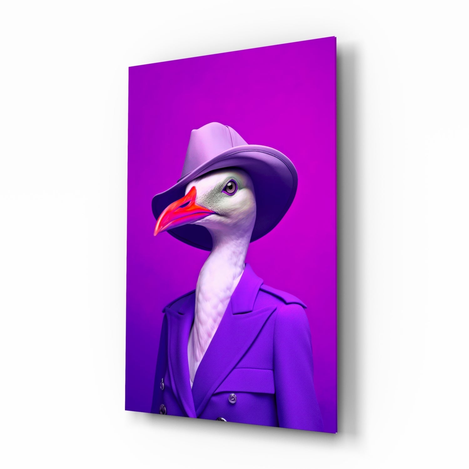 Bird Vogue Glass Wall Art|| Designer's Collection.