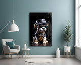 Puppy Vogue Glass Wall Art|| Designer's Collection.
