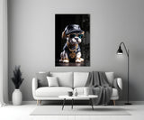 Puppy Vogue Glass Wall Art|| Designer's Collection.