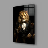 Gentleman Glass Wall Art|| Designer's Collection.
