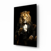 Gentleman Glass Wall Art|| Designer's Collection.