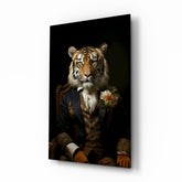 Gentleman Glass Wall Art|| Designer's Collection.