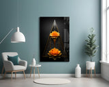 Lotus Glass Wall Art|| Designer's Collection.