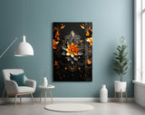 Flower of Luck Glass Wall Art|| Designer's Collection.