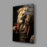 Gentleman Glass Wall Art|| Designer's Collection.