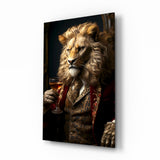 Gentleman Glass Wall Art|| Designer's Collection.