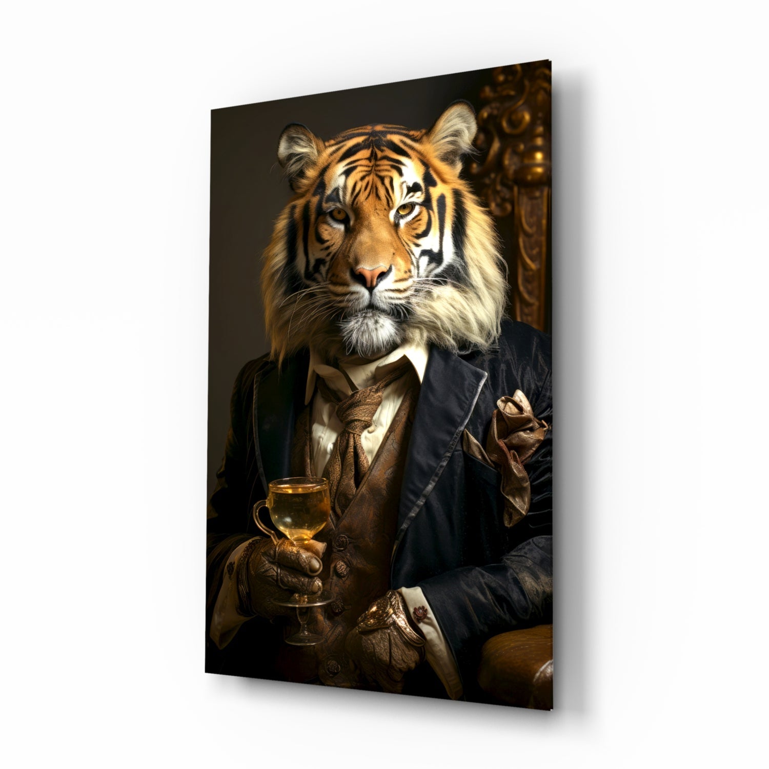 Gentleman Glass Wall Art|| Designer's Collection.