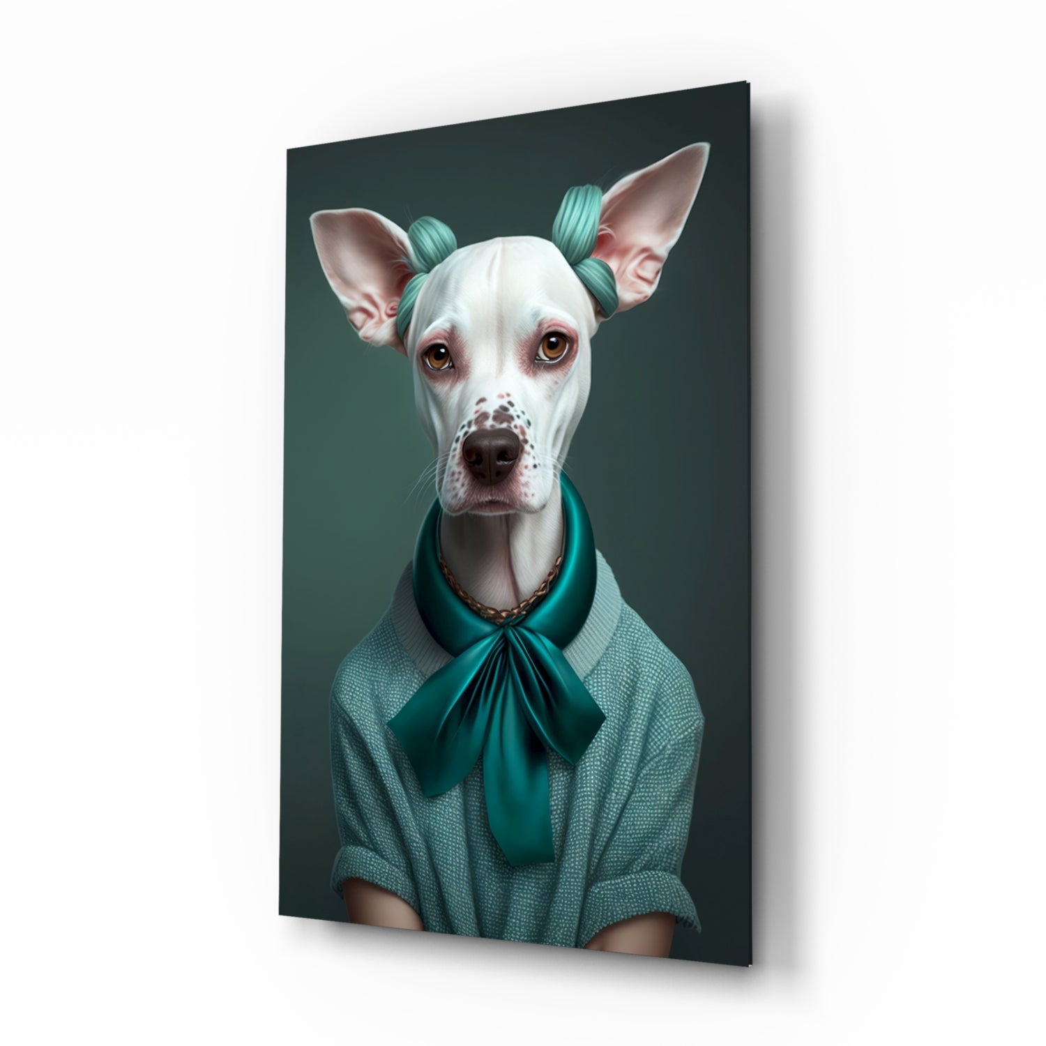 Dog Vogue Glass Wall Art|| Designer's Collection.
