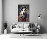 Dog Vogue Glass Wall Art|| Designer's Collection.