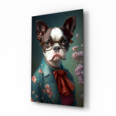 Dog Vogue Glass Wall Art|| Designer's Collection.