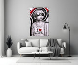 I Love Life Glass Wall Art || Designer Collection.