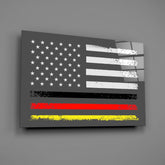 USA - Germany Flag Glass Wall Art || Designer Collection.