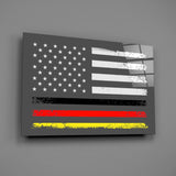 USA - Germany Flag Glass Wall Art || Designer Collection.