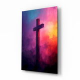 Cross Glass Wall Art || Designer Collection.