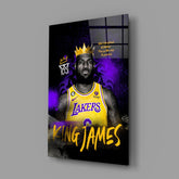 King James Glass Wall Art || Designer Collection.