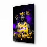 King James Glass Wall Art || Designer Collection.
