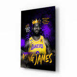 King James Glass Wall Art || Designer Collection.
